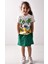 Kız Çocuk Baskılı T-Shirt Şort-Etek Takımı 3