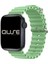 Ocean Loop Silikon Kordon, Apple Watch Series SE/11/10/9/8/7/6/5/4/3 ile Uyumlu, 49mm/46mm/45mm/44mm, Fıstık Yeşili 2