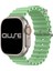 Ocean Loop Silikon Kordon, Apple Watch Series SE/11/10/9/8/7/6/5/4/3 ile Uyumlu, 49mm/46mm/45mm/44mm, Fıstık Yeşili 4