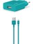 2SCS20LTZ Smart Charger 2.1A Seyahat Şarj Aleti ve Lightning Kablo Turkuaz 1