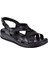 Hakiki Deri Comfort Kadın Sandalet PLM-8 SİYAH 1