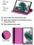 Samsung Galaxy Tab A8 X200 X205 Uyumlu Pembe Tablet Kılıfı Dönebilen Standlı Suni Deri 10.5 Inç 2