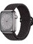 Apple Watch Series SE/11/10/9/8/7/6/5/4/3 ile Uyumlu 42mm-41mm-40mm-38mm Ayarlanabilir Tokalı Örgü Kordon Black Unity 1