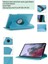 Samsung Galaxy Tab A7 Lite T220 T225 Uyumlu 8.7 Inç Turkuaz Tablet Kılıfı Dönerli Standlı Suni Deri 3