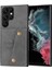 Samsung Galaxy S23 Için Ultra Pu Deri Kaplamalı Tpu Arka Kılıf Yuvaları Kickstand Telefon Şok Geçirmez Kapak Dahili Metal Sayfası (Yurt Dışından) 1