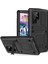 Samsung Galaxy S23 Ultra Pc+Silikon+Metal Su Geçirmez Bırakma Korumalı Kılıf Hafif Cam Ekran Koruyucu ile Gizli Kickstand Back Cover (Yurt Dışından) 1