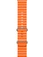Ocean Loop Silikon Kordon, Apple Watch Series SE/11/10/9/8/7/6/5/4/3 ile Uyumlu, 42mm/41mm/40mm/38mm, Turuncu 2