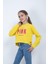 Kız Çocuk Baskılı Crop Sweatshirt 1