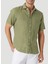 Standart Düğmeli Yaka Haki Erkek Gömlek Mr Short Sleeve 2