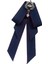 Kadınlar Bow Tie Vintage College Style Rhinestone Kravat Balo Hediye Elbisesi Lacivert (Yurt Dışından) 2