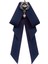 Kadınlar Bow Tie Vintage College Style Rhinestone Kravat Balo Hediye Elbisesi Lacivert (Yurt Dışından) 3