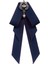 Kadınlar Bow Tie Vintage College Style Rhinestone Kravat Balo Hediye Elbisesi Lacivert (Yurt Dışından) 4