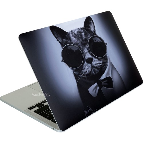 Macbook Air 13.6inç M2-M3, Kılıf Yapıştırma Sticker Laptop Kaplama Cat01NL A2681 A3113 ile Uyumlu