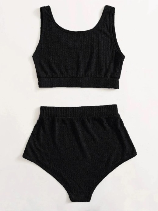 Fancy&Dancy Kadın Kaşkorse Kumaş Yüksek Bel İç Çamaşır Takımı - Sütyen Külot Takımı - 50100