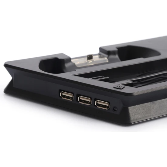 Kontorland PS-4006 Pro Çift Fanlı Şarj Özelliği USB Çoğaltıcı Sabitleyici Koruyucu Soğutucu Standı