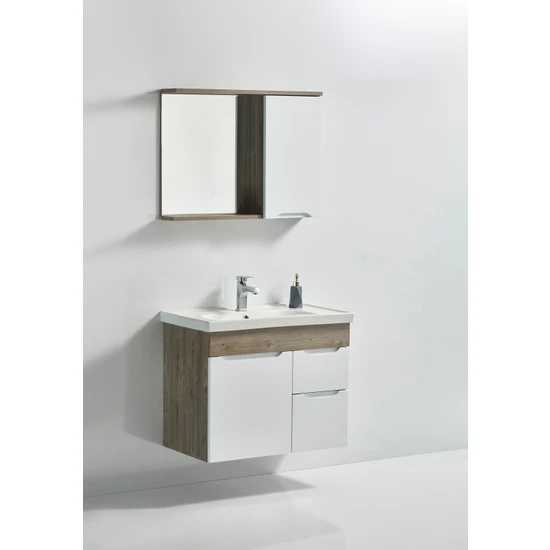Saydam Mobilya Alfa 60 cm Banyo Dolabı Takımı Alt Üst