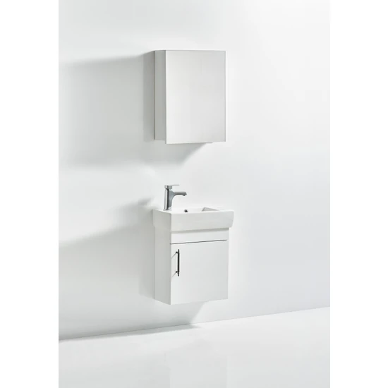 Saydam Banyo Yeni Slim 50 cm Banyo Dolabı Takımı Alt Üst