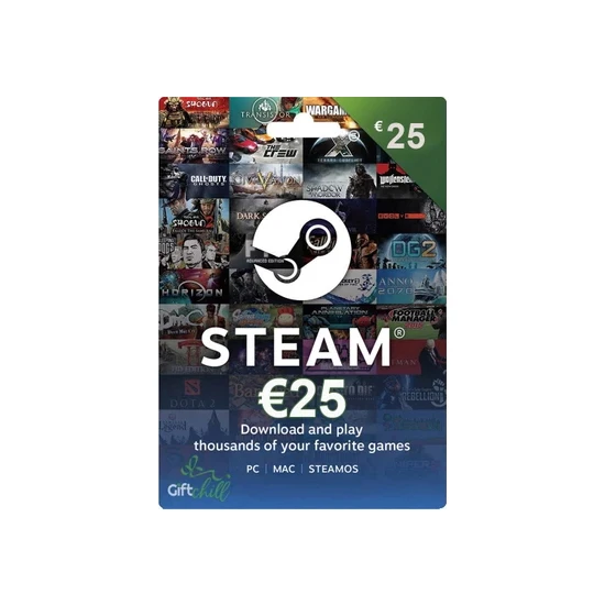 Steam Gift Card 25 Euro