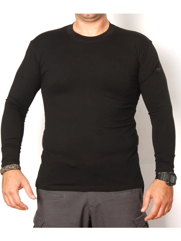 Yds T-Shirt Pro Uzun Kollu -Siyah (Dayanikli Ve Esnek, Uzun Kollu T-Shirt)