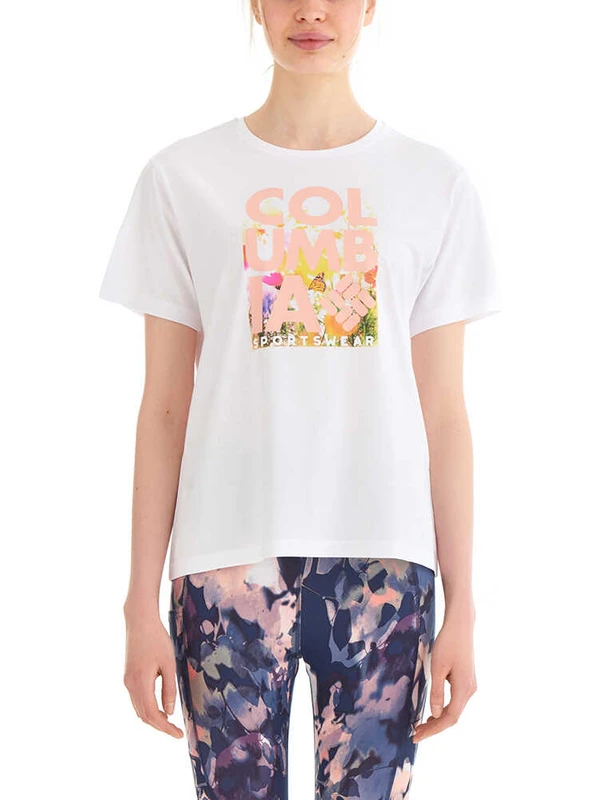 Csc Floral Blur Kadın Kısa Kollu T-Shirt