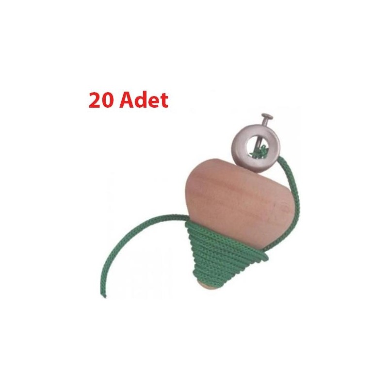 Nostaljik Lezzetler Boyanabilir Ağaç Topaç (20 Adet)