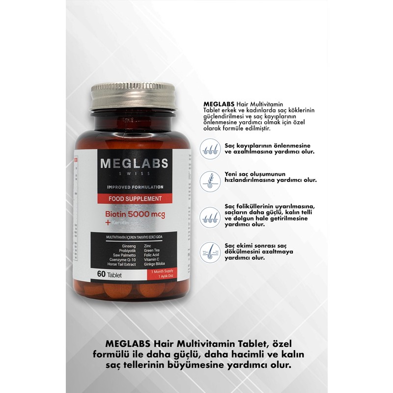Meglabs Meglab's Hair Multı Vitamin - Saç Vitamini