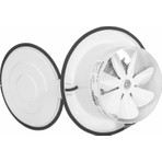 Bahçıvan 16 cm çapında BK 160 2500 D/D 220/230 volt Monofaze Aksiyel Kapaklı Aspiratör