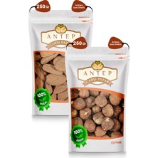 Antep Çarşı Pazar Yerli Çiğ Badem 250 gr  Çiğ Fındık 250 gr