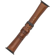 Bouletta Apple Watch Uyumlu Uyumlu Deri Kordon 38-40-41MM RTST2EF Taba