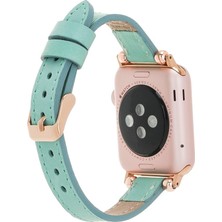 Bouletta Apple Watch Uyumlu Uyumlu Deri Kordon 42-44-45MM Ferro Brn7