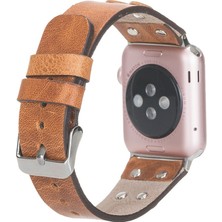 Bouletta Apple Watch Uyumlu Uyumlu Deri Kordon Cross 42-44-45MM St V18