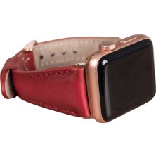 Bouletta Apple Watch Uyumlu Uyumlu Deri Kordon 42-44-45MM Slim V4EF