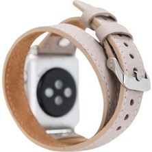 Bouletta Apple Watch Uyumlu Uyumlu Deri Kordon 38-40-41MM Slim Dtst Erc3