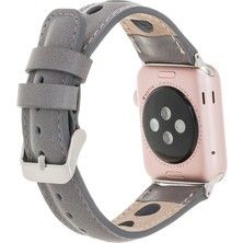 Bouletta Apple Watch Uyumlu Uyumlu Deri Kordon Çember 42-44-45MM Rst9