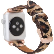 Bouletta Apple Watch Uyumlu Uyumlu Deri Kordon 38-40-41MM Ferro LEO1N