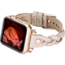 Bouletta Apple Watch Uyumlu Uyumlu Deri Kordon Wanda 38-40-41MM Rt Erc3