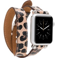 Bouletta Apple Watch Uyumlu Uyumlu Deri Kordon 38-40-41MM Ferro Dt LE02N