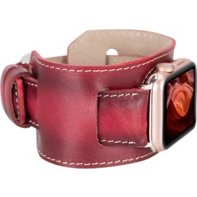 Bouletta Apple Watch Uyumlu Uyumlu Deri Kordon 42-44-45MM Cuff V4EF
