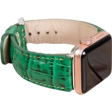 Bouletta Apple Watch Uyumlu Uyumlu Deri Kordon 42-44-45MM Croco YK04