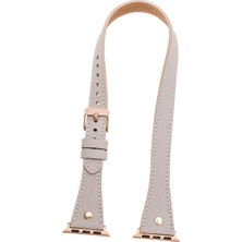 Bouletta Apple Watch Uyumlu Uyumlu Deri Kordon 38-40-41MM Slim Dtgt Erc3