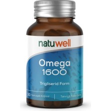 Natuwell Omega-3 1600 (Balık Yağı, Omega-3, Epa, Dha) (30 Yumuşak Kapsül)