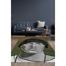 Homshtag Eminem Çok Renkli Halı Rap Sever Halısı Müzisyine Hediyelik Halı Art Müzik Halı