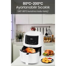 Goldmaster Romelio 1800 Watt 7 Litre Beyaz Geniş Hazneli Xxl Dokunmatik Airfryer Sıcak Hava Fritözü