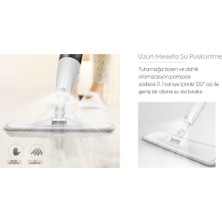 Yui 360 Derece Dönen Su Püskürtmeli Sprey Mop Paspas + 1 Yedek Mikrofiber Mop (Yui Türkiye Garantili)