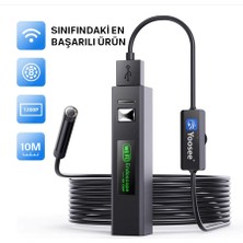 Yoosee Wifi & USB LED Tel Yılan 1080P Full Hd Endoskop Su Geçirmez Kamera 10MT