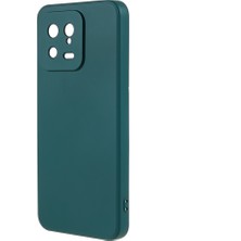 Lr Joyful Xiaomi 13 5g Anti-Çizelge Tpu Telefon Kılıfı Fiber Astar Kauçuk Koruyucu Kapak (Yurt Dışından)