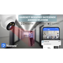 Yoosee 1080P Hd Dome Ip Kamera Aı Yüz Hareket Algılama Wıfı Güvenlik Kamerası Rj-45 Kablolu Açık Video Gözetim Onvif Iki Yönlü Ses