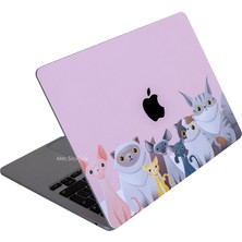 McStorey Macbook Pro Kılıf 13inç M1-M2 Sticker Kaplama Laptop Koruyucu A2338 ile Uyumlu Animal03