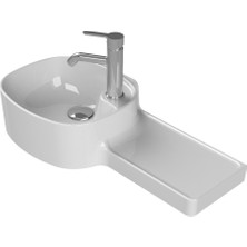 Turkuaz Seramik Turkuaz Cerastyle Harmony Etajerli Lavabo 32 x 65 cm