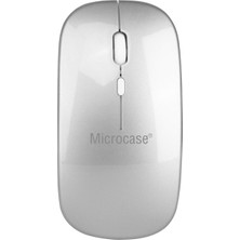 Microcase 800-1200-1600 Dpı Bluetooth Kablosuz Mouse - AL3760 Gümüş